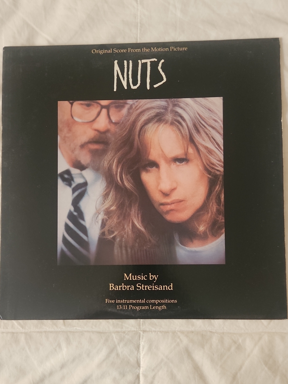 Columbia Black Album Cover "Nuts" Featuring Barbra Streisand Photo RARE GEM NM